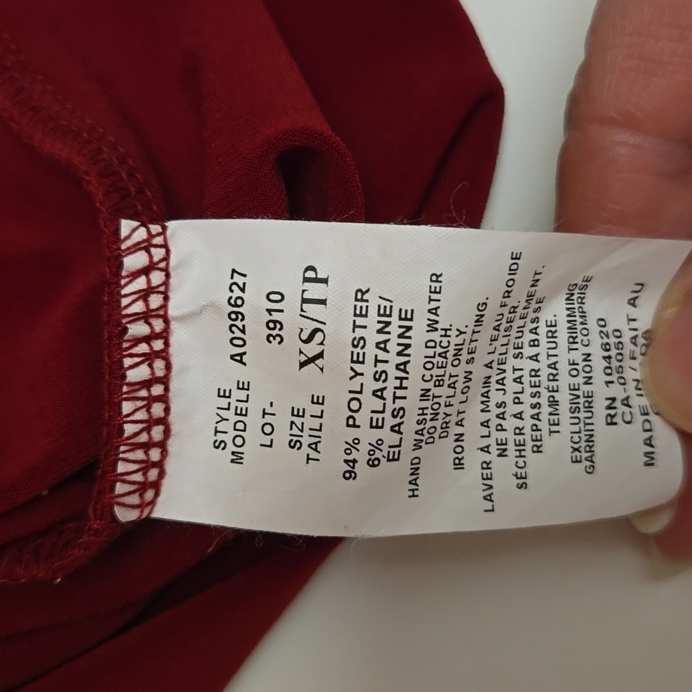 NWOT Jacob Red Halter Top XS Style A029627 - Picture 5 of 7